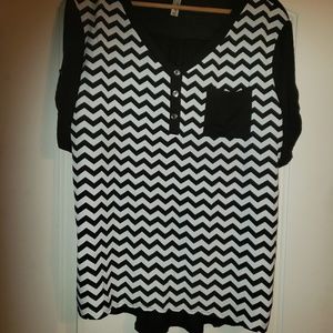 Black and white shirt